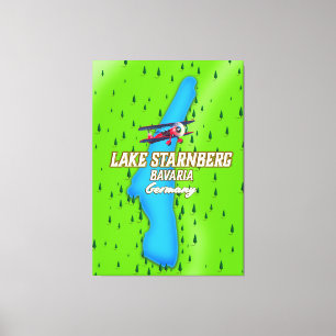 Starnberger Bavaria Deutschland Reiseplakat Leinwanddruck