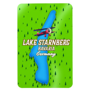 Starnberger Bavaria Deutschland Reiseplakat Magnet