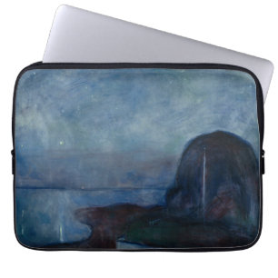 Starnight by Edvard Munch symbolischer Maler Laptopschutzhülle