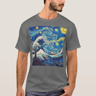 Starnight trifft Great wave T-Shirt