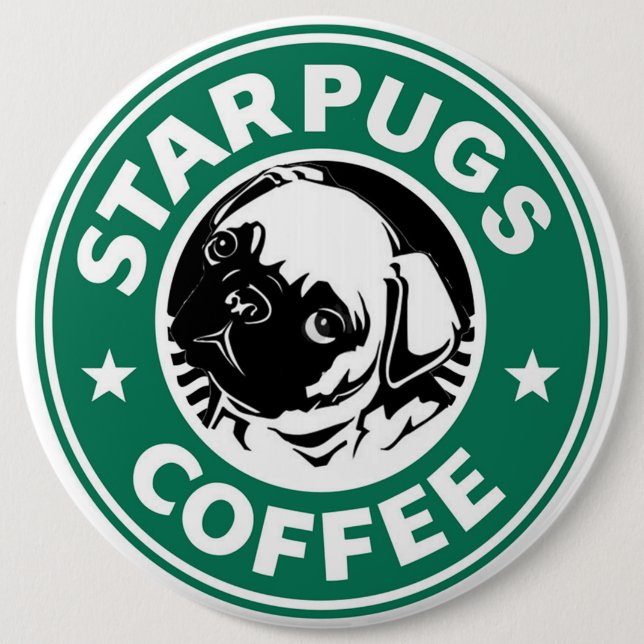 Starpugs-Kaffee Button (Vorderseite)