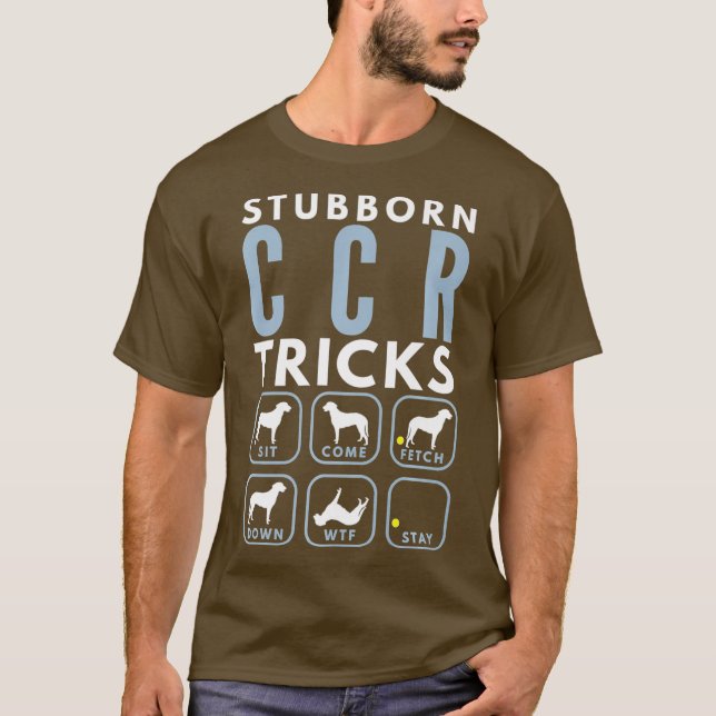 Starre, mit Curly überzogene Retriever-Tricks - Hu T-Shirt (Vorderseite)