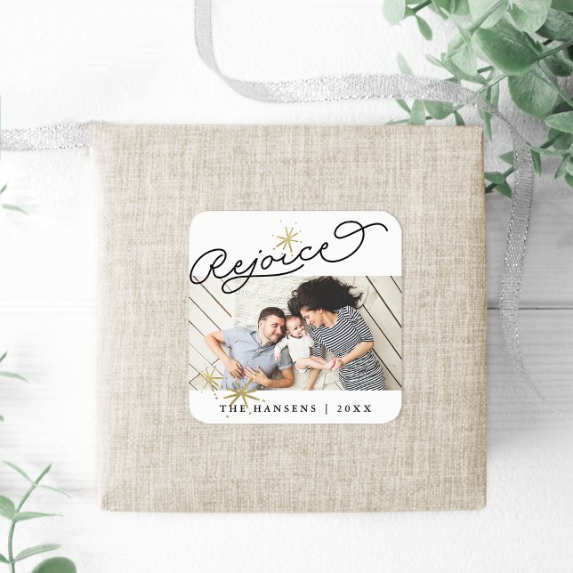 Starred Rejoice | FOTO Quadratischer Aufkleber (Von Creator hochgeladen)