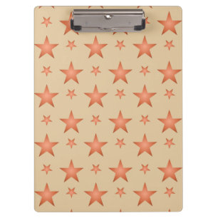 Starrmuster in Gradienten Terracotta orange Klemmbrett