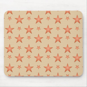 Starrmuster in Gradienten Terracotta orange Mousepad