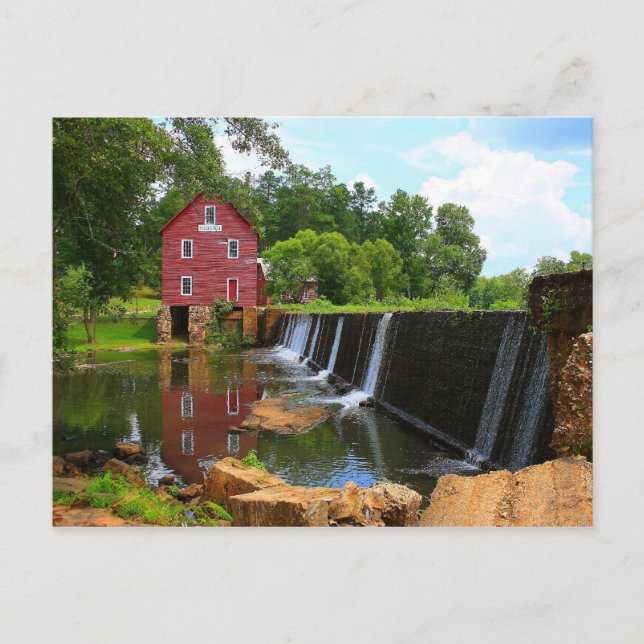 Starr's Mill Dam Postkarte (Vorderseite)
