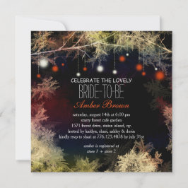 Starry Abend Forest Brautparty Einladung