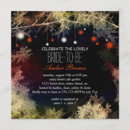 Starry Abend Forest Brautparty Einladung