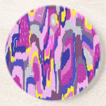 Starry Abstract in Purples and Blues