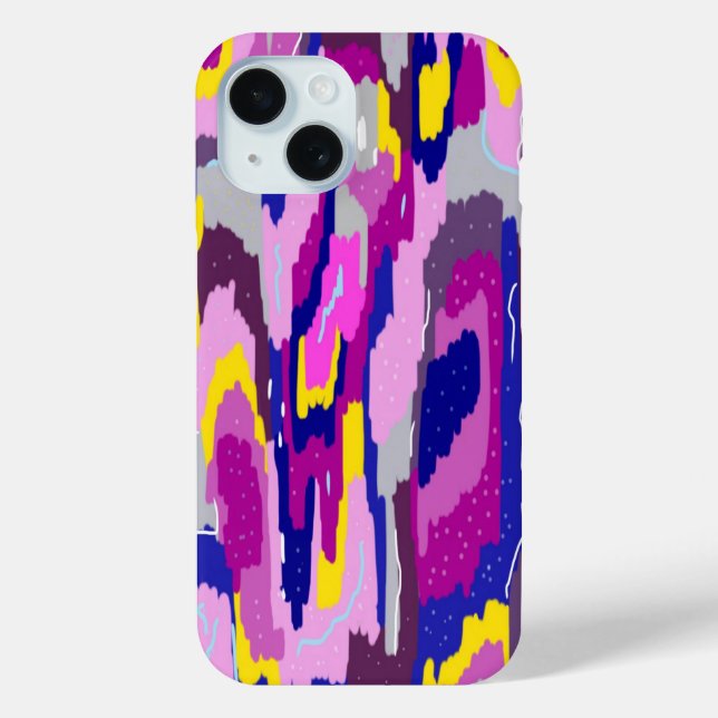 Starry Abstrakt in Purples und Blues Case-Mate iPhone Hülle (Rückseite)