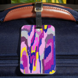 Starry Abstrakt in Purples und Blues Gepäckanhänger