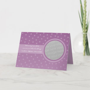 Starry Baby Announcement (Lila) Ankündigung