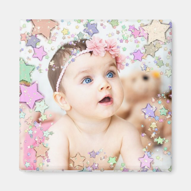 Starry Baby Foto Magnet (Vorne)