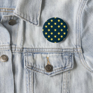 Starry Buttons auf dunkelblauem Hintergrund