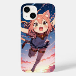 Starry Chibi Cat Case-Mate iPhone 14 Hülle