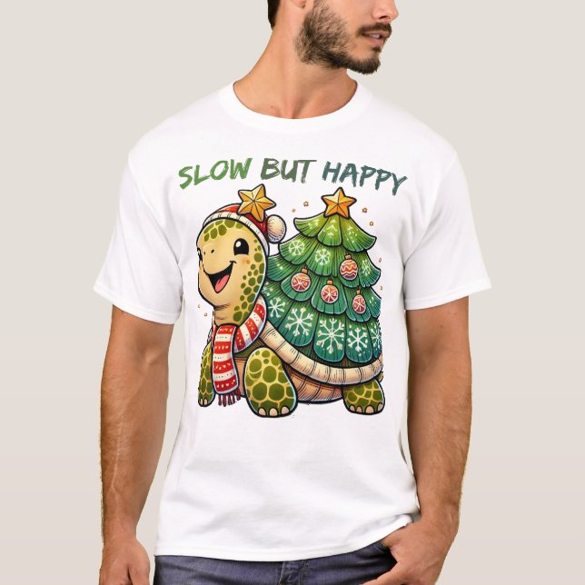 Starry Christmas Turtle T - Shirt (Vorderseite)