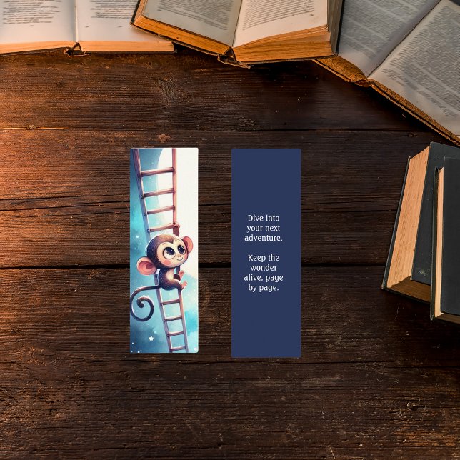 Starry Climb - Magical Adventure Bookmark Mini Visitenkarte (Von Creator hochgeladen)