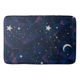 Starry Constellation Sky - HimmelsNachtmuster Badematte