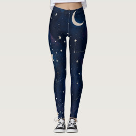 Starry Constellation Sky - HimmelsNachtmuster Leggings