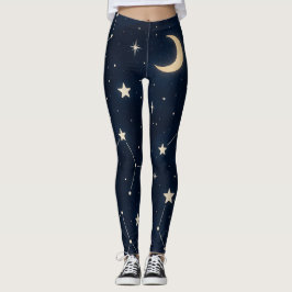Starry Constellation Sky - HimmelsNachtmuster Leggings