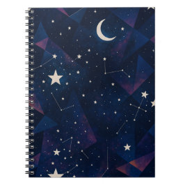 Starry Constellation Sky - HimmelsNachtmuster Notizblock