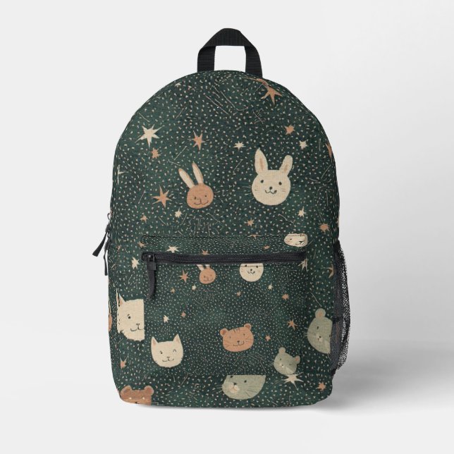 Starry Critter Constellation - Backpack Bedruckter Rucksack (Vorderseite)
