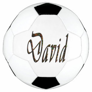 Starry Designed David Name Fußball