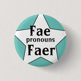 Starry Fee Faer Pronouns Button