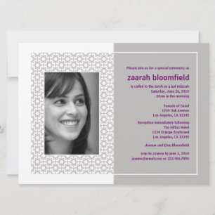 Starry Frame Bat Mitzvah (extra groß) Einladung