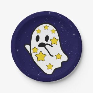 Starry Ghost im Weltraum verloren Pappteller
