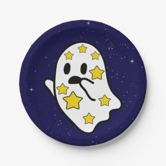 Starry Ghost im Weltraum verloren Pappteller