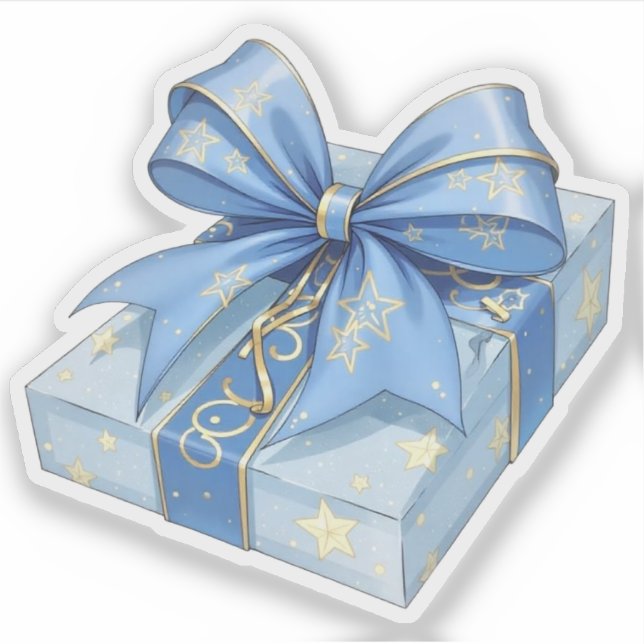 Starry Gift Custom Cut Sticker (Vorderseite)