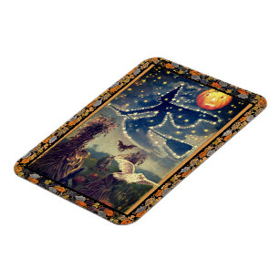 Starry Halloween Night Magnet