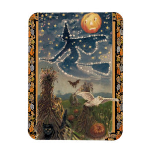 Starry Halloween Night Magnet