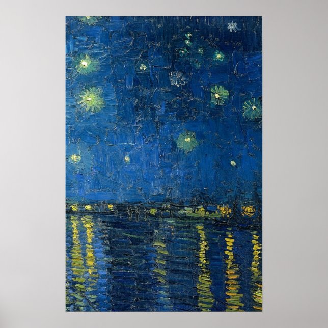 Starry Harbor Skyscape Art Poster (Vorne)