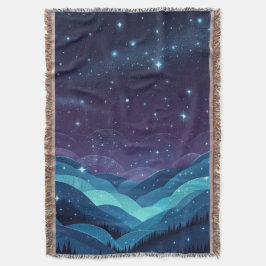Starry Hills Night Decke