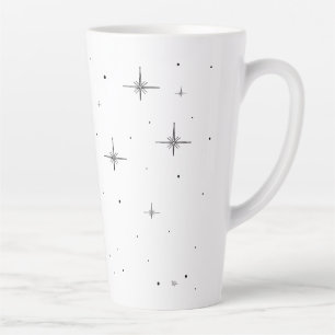 Starry Holiday Große Latte Tasse Festlicher Trin