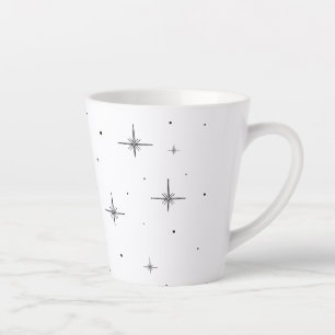 Starry Holiday Kleine Latte Tasse Festlicher Tri