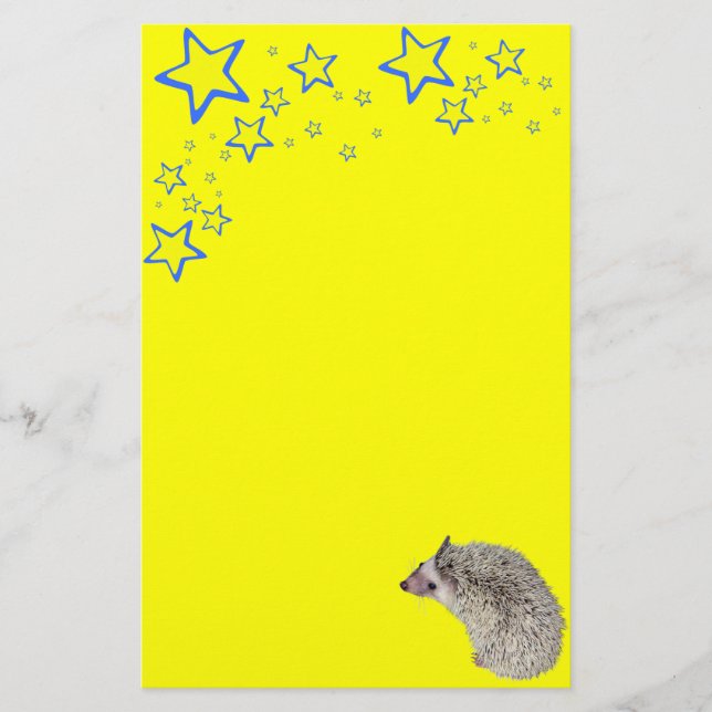 Starry Igel Stationary Briefpapier (Vorderseite)