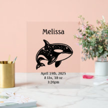 Starry Killer Whale Faire-part de naissance