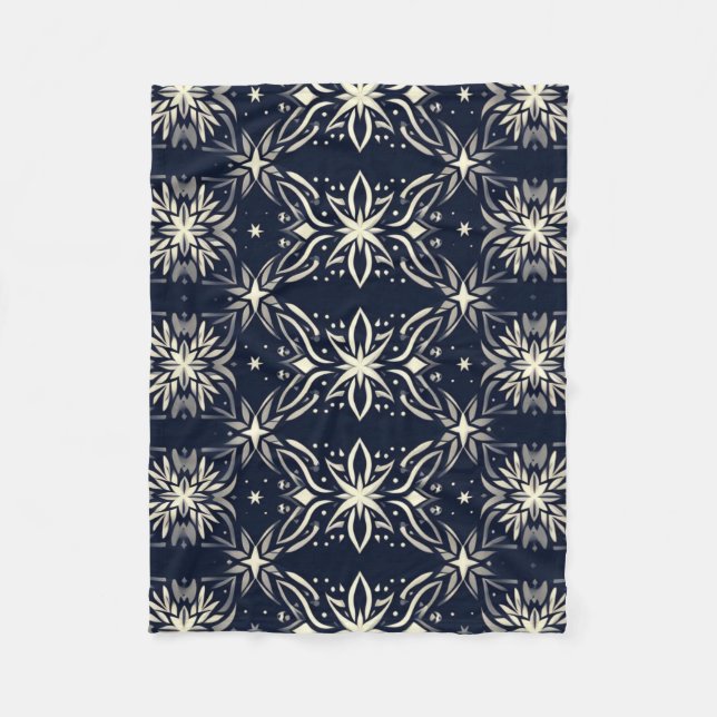 Starry Lattice Elegance Blanket Fleecedecke (Vorderseite)