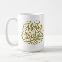 Starry Merry Christmas Greeting Kaffeetasse