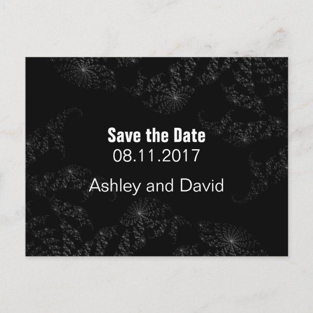 Starry Midnight Sky Ankündigungspostkarte (Vorderseite)