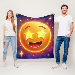 Starry-Mit Augen Emoji Joy Fleecedecke