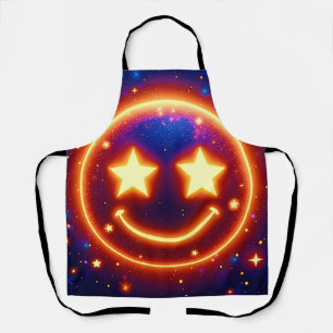 Starry-Mit Augen Glow Emoji Schürze