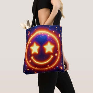 Starry-Mit Augen Glow Emoji Tasche