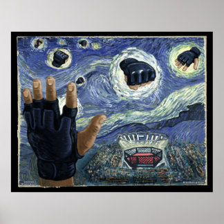 Starry MIXED MARTIAL ARTS Fight Night Poster