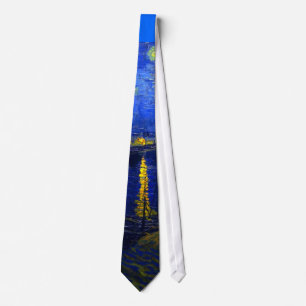 Starry Nacht über der Rhône-Krawatte Krawatte