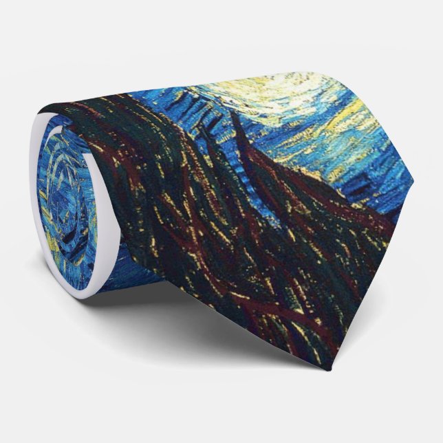 Starry NachtKrawatte Van Gogh Krawatte (Gerollt)