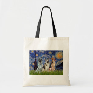 Starry Night - 3 deutsche Hirten Tragetasche